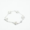 White Monarchia Silver Bracelet Product Image